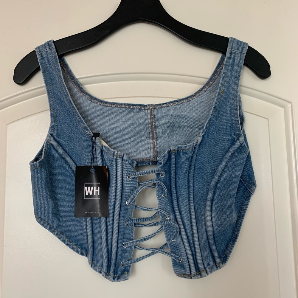 Denim bralette